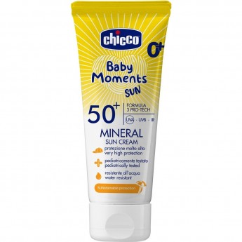 Крем солнцезащитный CHICCO SOLARE MINERAL SPF50+ минеральный 75мл Крем солнцезащитный CHICCO SOLARE MINERAL SPF50+ минеральный 75мл