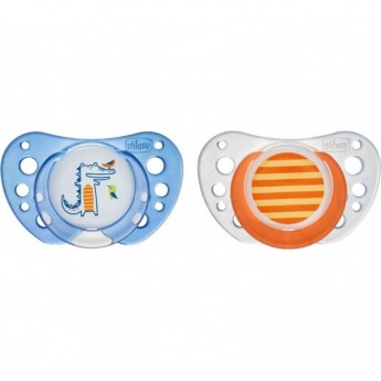 Пустышка CHICCO PHYSIO AIR 6-16M 2pcs C BLUE LTX